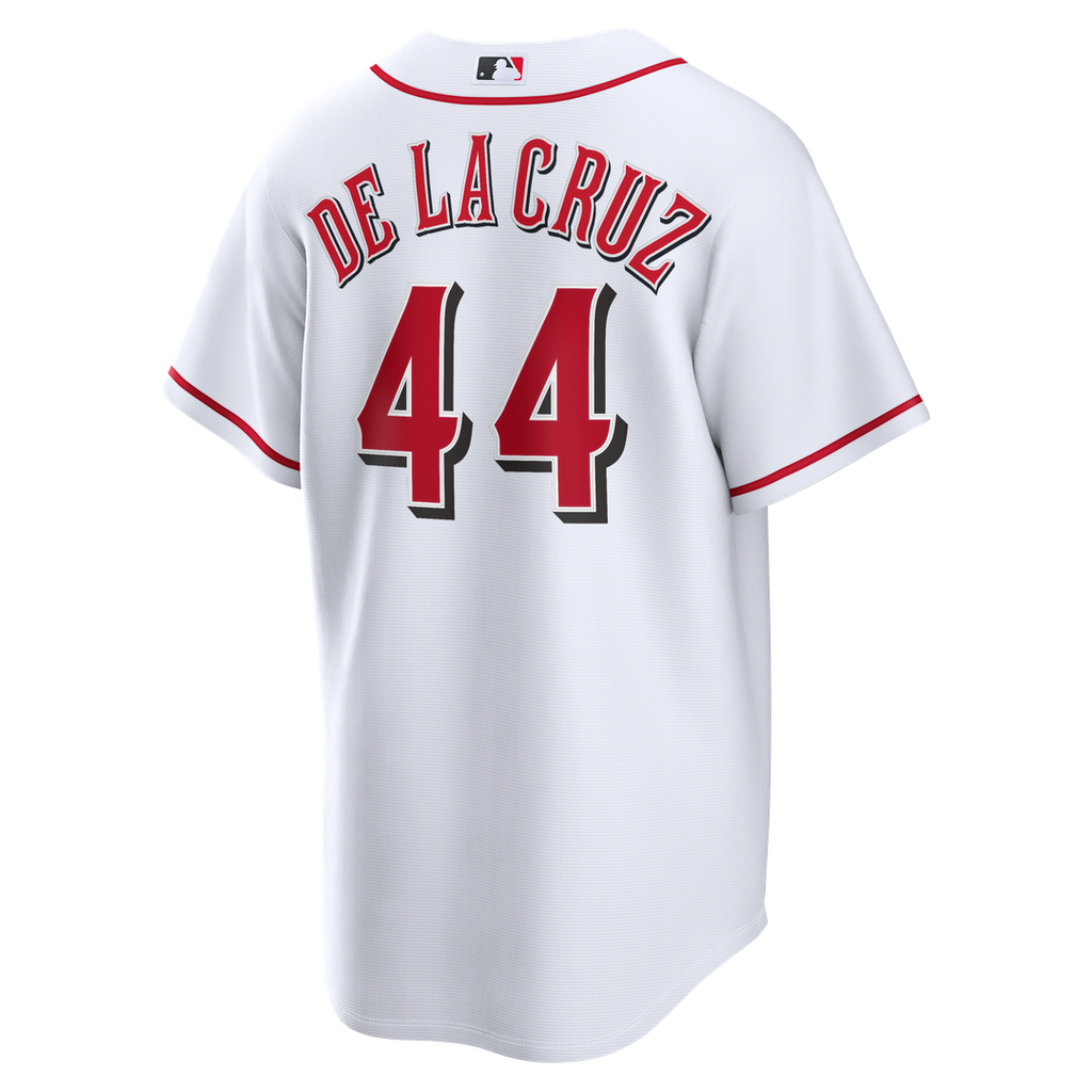 Men's Cincinnati Reds Elly De La Cruz White Home Replica MLB Baseball Jersey - view 3