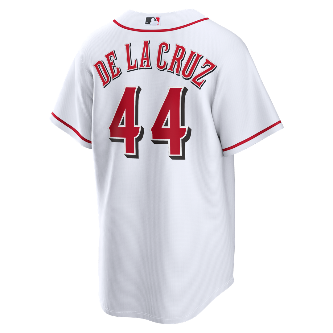 Men's Cincinnati Reds Elly De La Cruz White Home Replica MLB Baseball Jersey - view 3