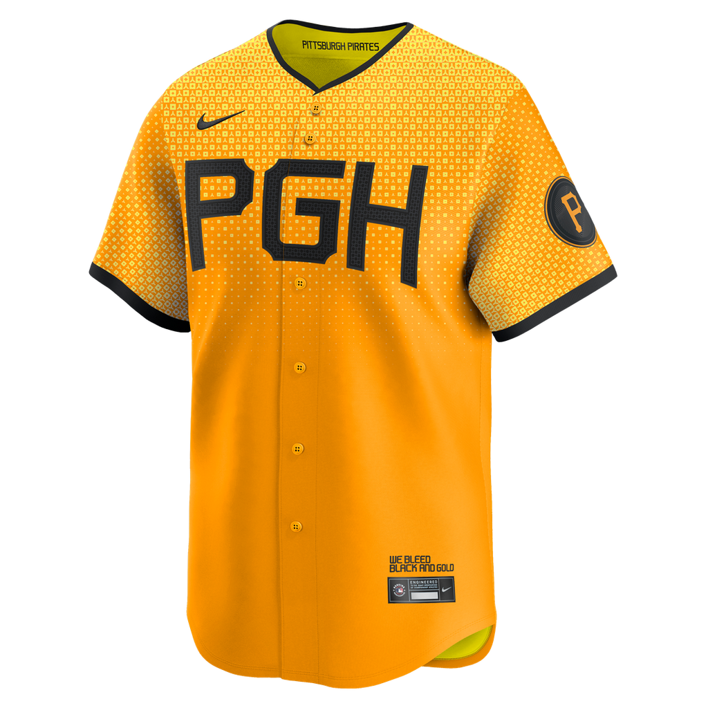 Men's Pittsburgh Pirates Oneil Cruz Gold City Connect Limited MLB Baseball Jersey - view 2