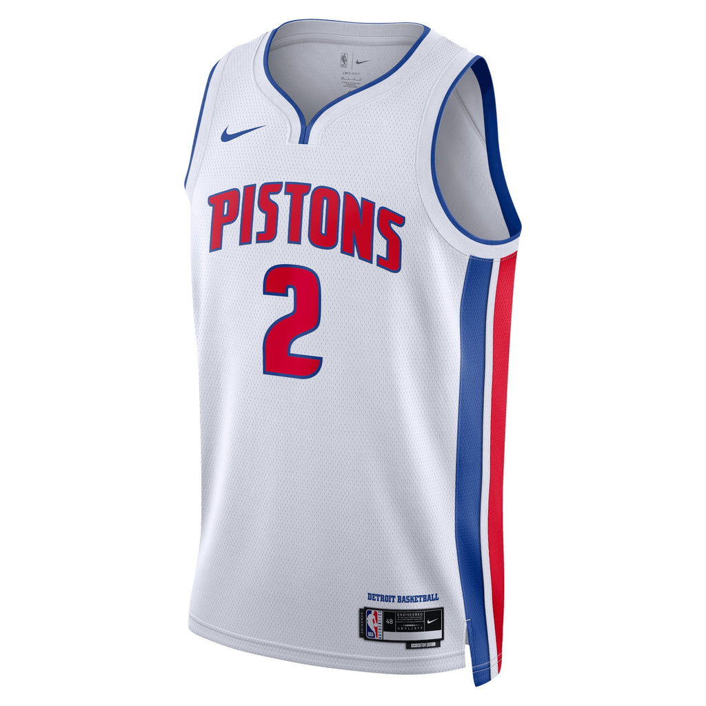 Unisex Cade Cunningham Detroit Pistons Association Edition Swingman NBA Basketball Jersey - White - view 2