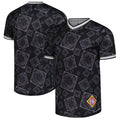 Men's Negro League Baseball Black Allover Print V-Neck Baseball MLB Baseball Jersey - view 1