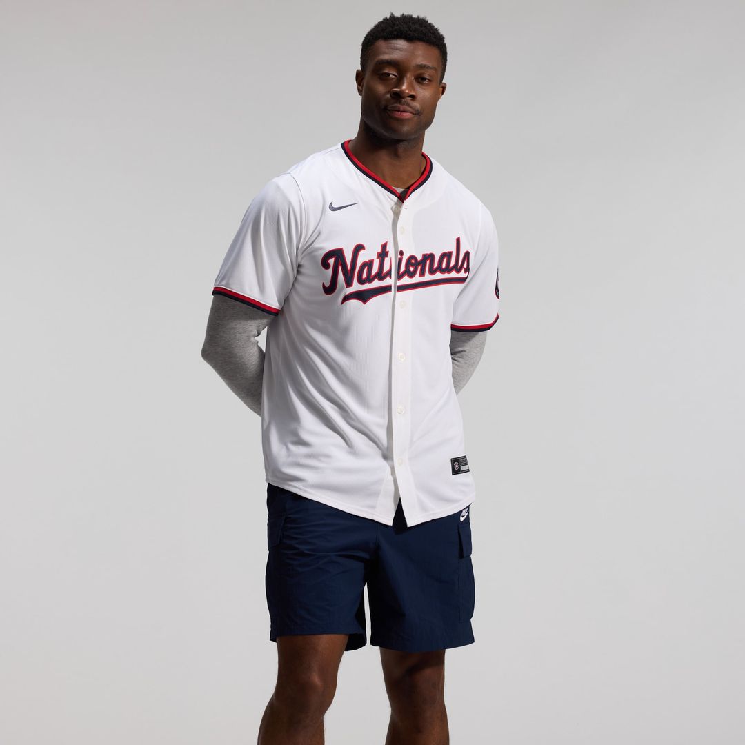 Men's Washington Nationals White Home Limited MLB Baseball Jersey - view 5