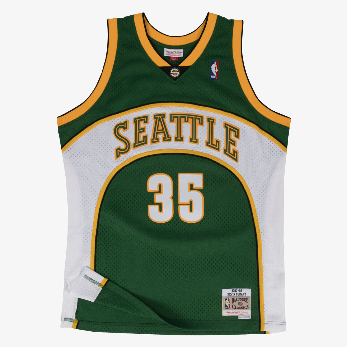 Men's Seattle Supersonics Swingman NBA Basketball Jersey Road Kevin Durant 2007-08 - view 1