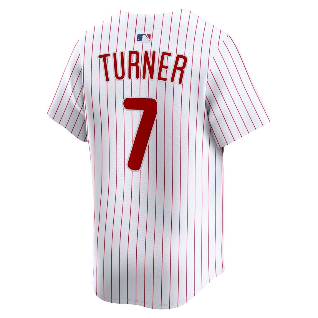 Men's Philadelphia Phillies Trea Turner White Home Limited MLB Baseball Jersey - view 3