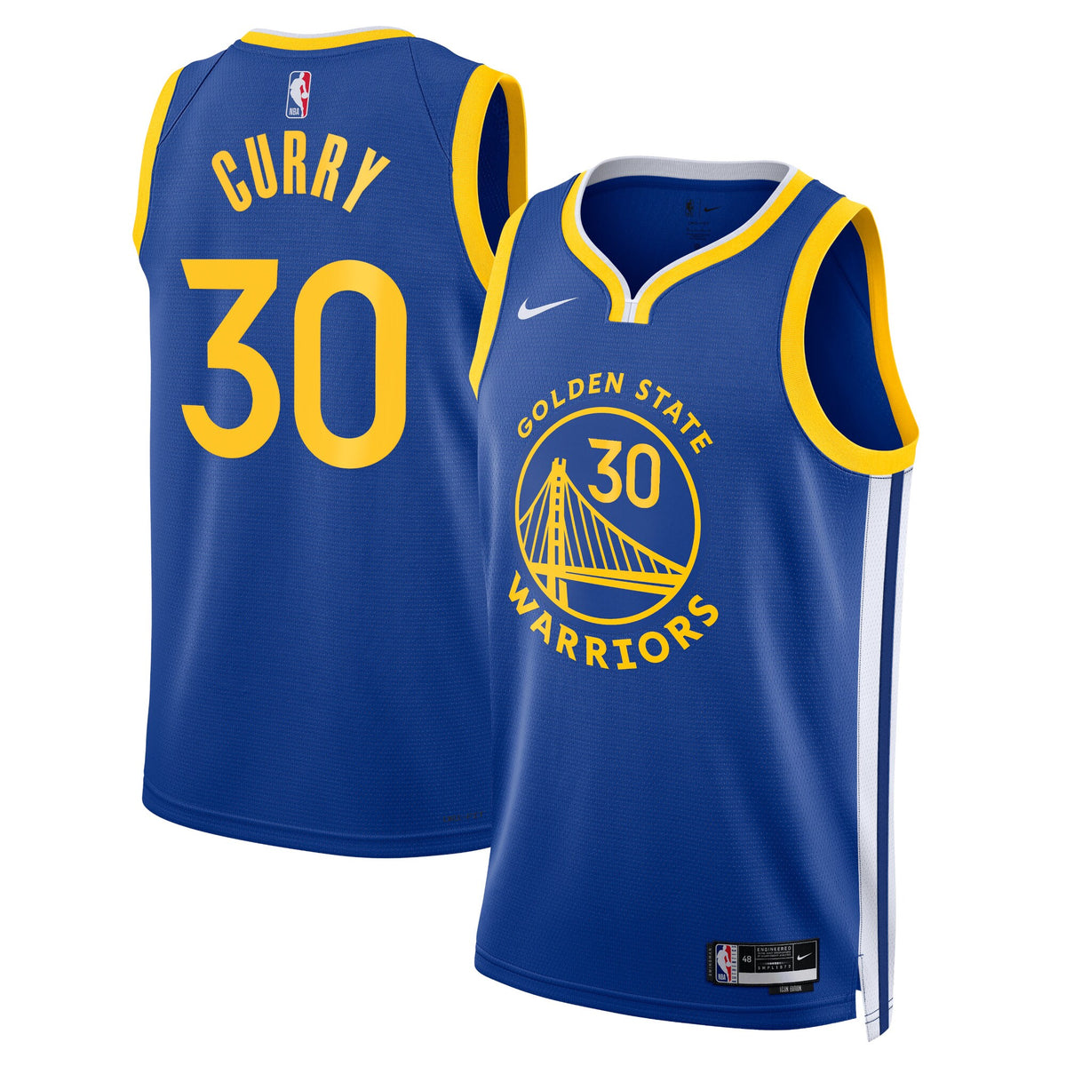 Men's Golden State Warriors Icon Swingman NBA Basketball Jersey - Curry 30 - view 2