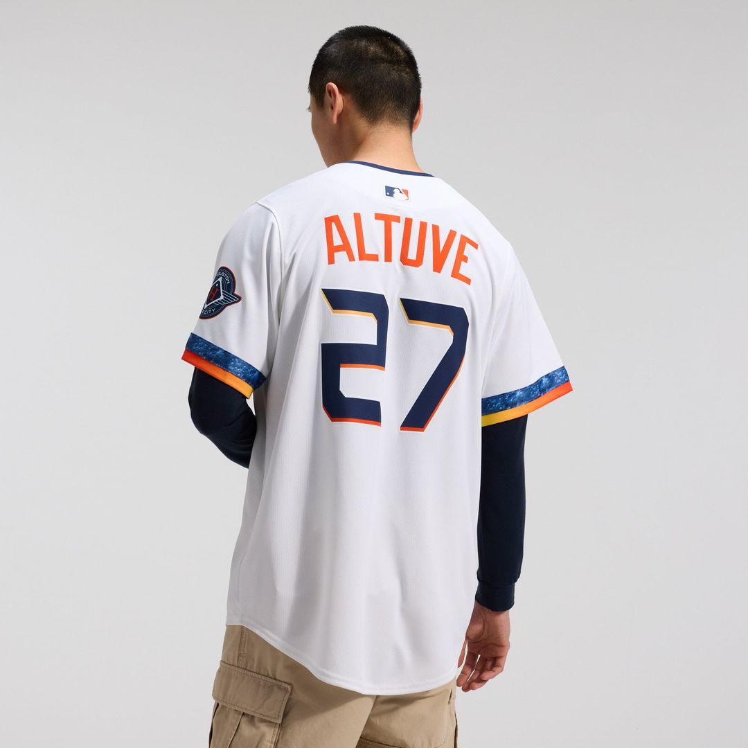 Men's Houston Astros Jose Altuve White 2025 City Connect Limited MLB Baseball Jersey - view 4