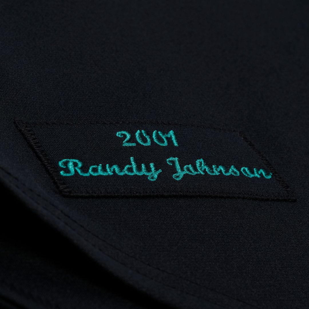 Men's Arizona Diamondbacks Randy Johnson Black 2001 MLB Baseball Jersey - view 5