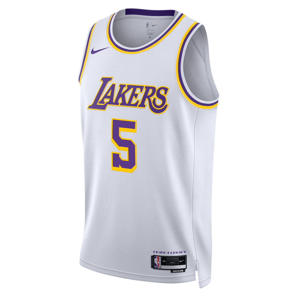 Unisex Quentin Grimes Los Angeles Lakers Association Edition Edition Swingman NBA Basketball Jersey - White - view 3