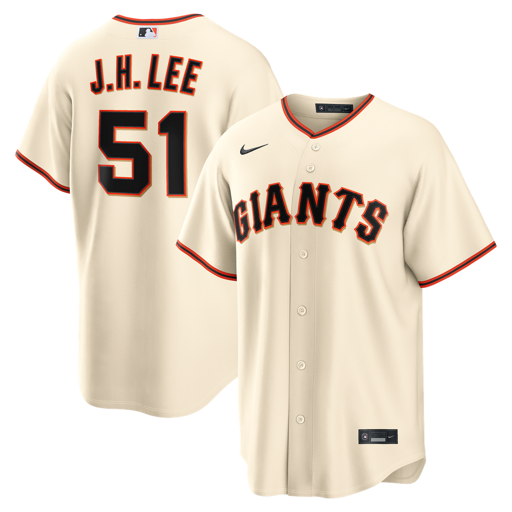 Men's San Francisco Giants Jung Hoo Lee Cream Home Replica MLB Baseball Jersey - view 1