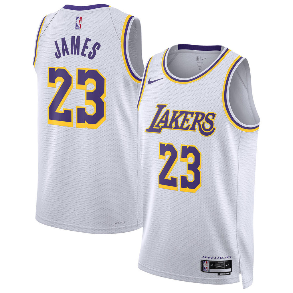 Unisex Los Angeles Lakers Association Swingman NBA Basketball Jersey - Lebron James - view 1