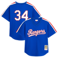 Men's Texas Rangers Nolan Ryan Royal Big & Tall Cooperstown Mesh Batting Practice MLB Baseball Jersey - view 1