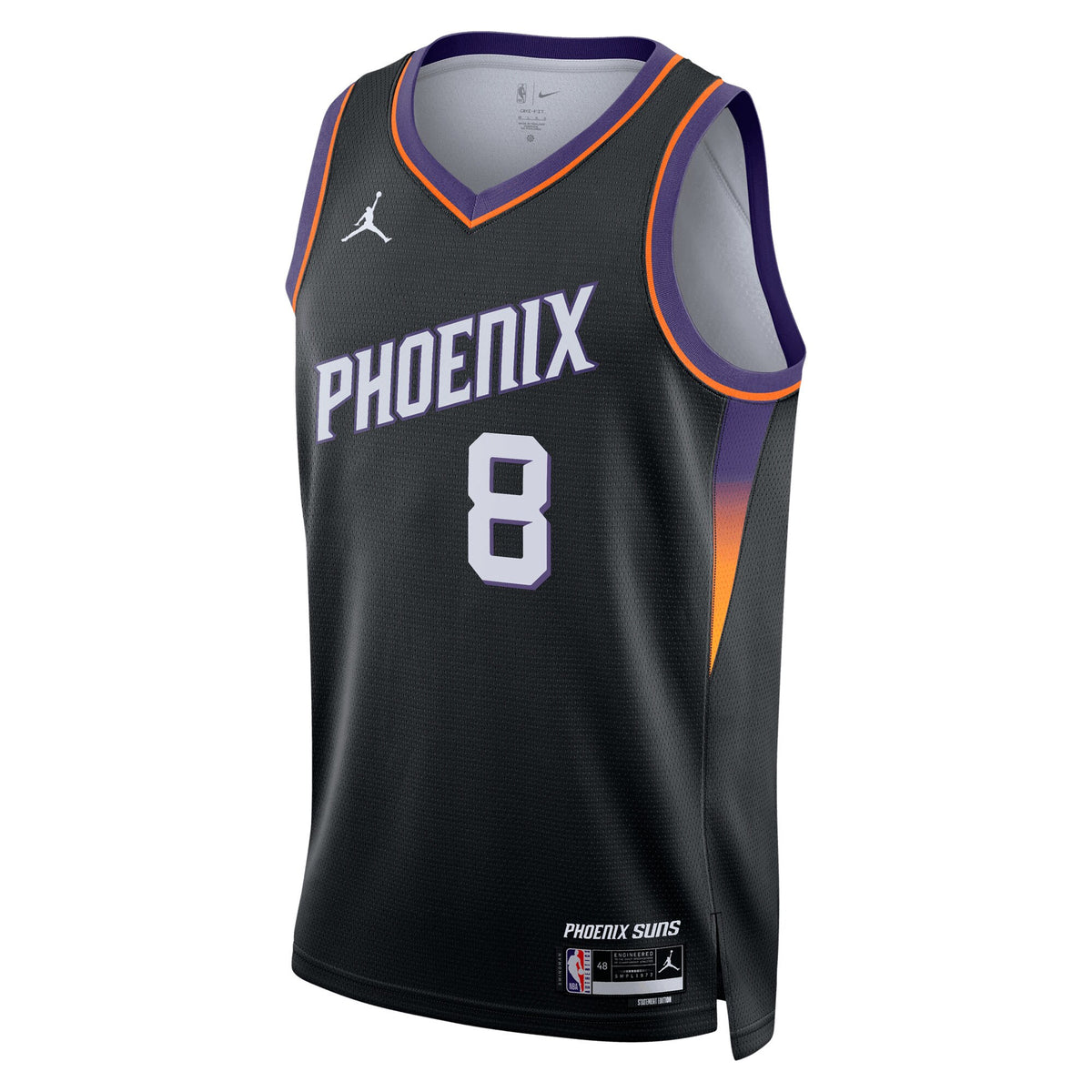 Unisex Luke Kennard Phoenix Suns Statement Edition NBA Basketball Jersey - Black - view 3