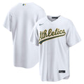 Men's Athletics White Home Replica MLB Baseball Jersey - view 1
