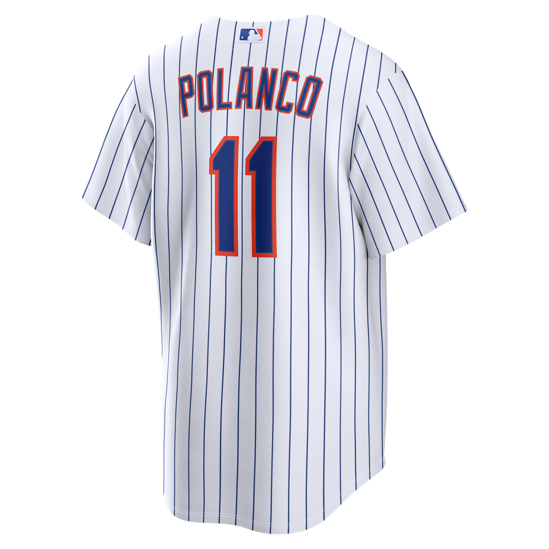 Men's New York Mets Jorge Polanco White Home Replica MLB Baseball Jersey - view 3