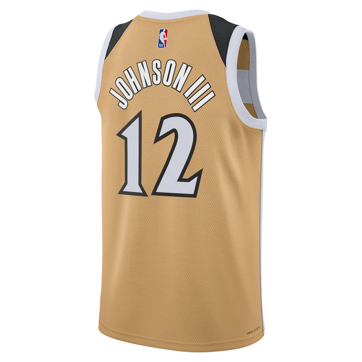 Unisex Tre Johnson III Washington Wizards 2025/26 City Edition Swingman NBA Basketball Jersey - Tan - view 4