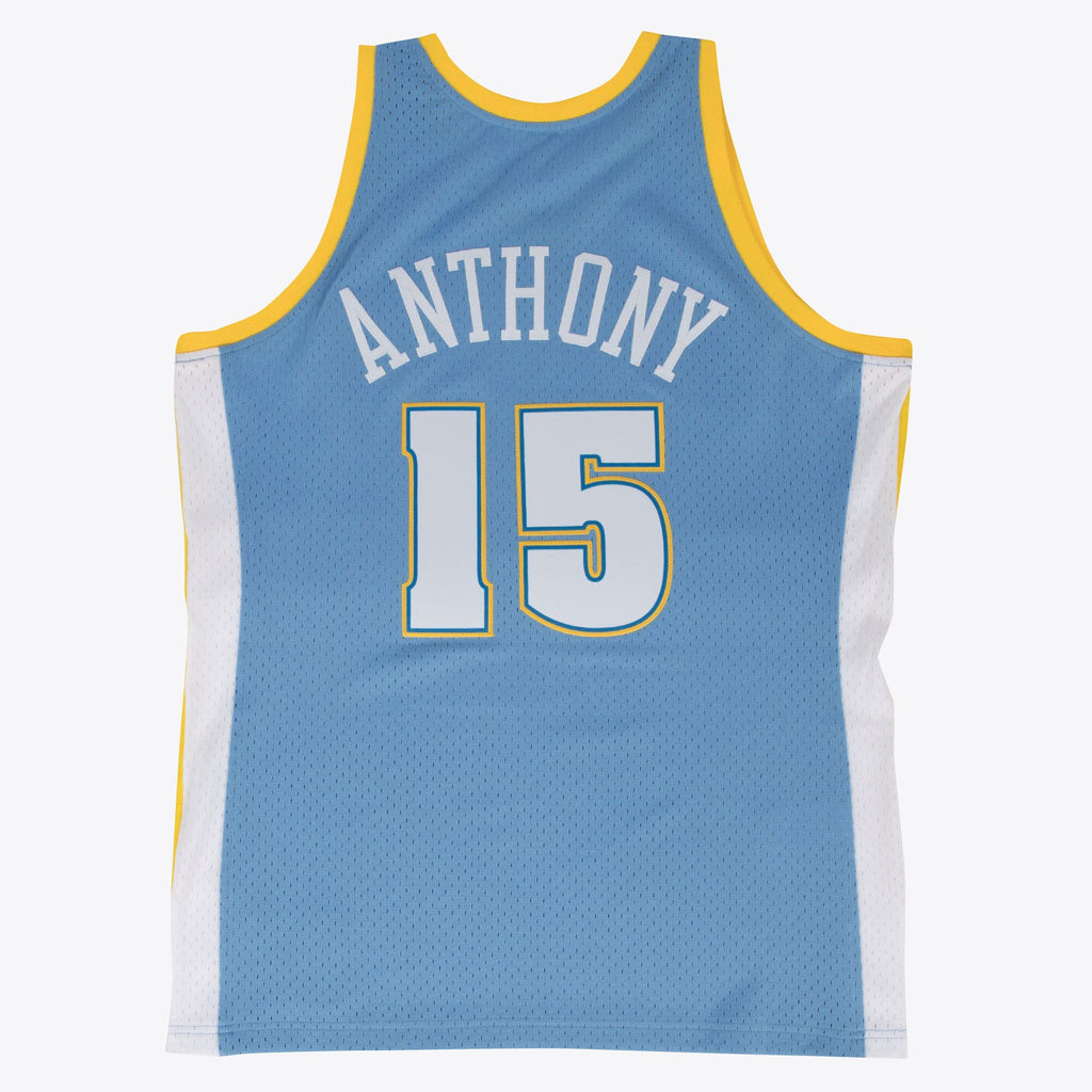 Men's Denver Nuggets Carmelo Anthony 2003-04 Hardwood Classics Road Swingman NBA Basketball Jersey - Blue - view 1