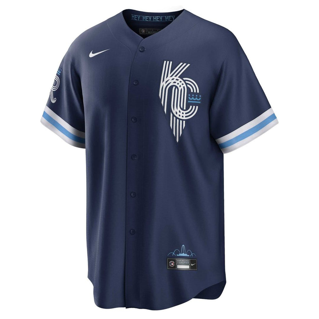 Men's Kansas City Royals Bo Jackson Navy City Connect Replica MLB Baseball Jersey - view 2