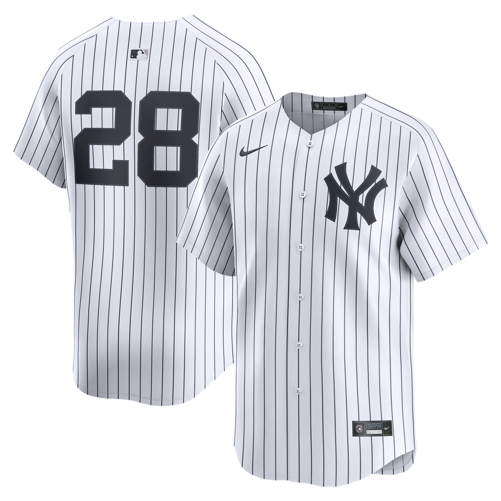 Men's New York Yankees Austin Wells White Home Limited MLB Baseball Jersey - view 1