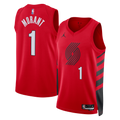Unisex Ja Morant Portland Trail Blazers Statement Edition Swingman NBA Basketball Jersey - Red - view 1