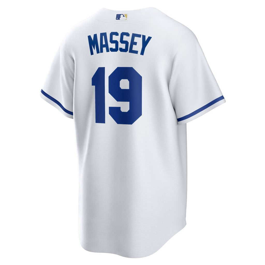 Men's Kansas City Royals Michael Massey White Home Replica MLB Baseball Jersey - view 3