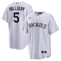Men's Colorado Rockies Matt Holliday White Home Retired Player Replica MLB Baseball Jersey - view 1
