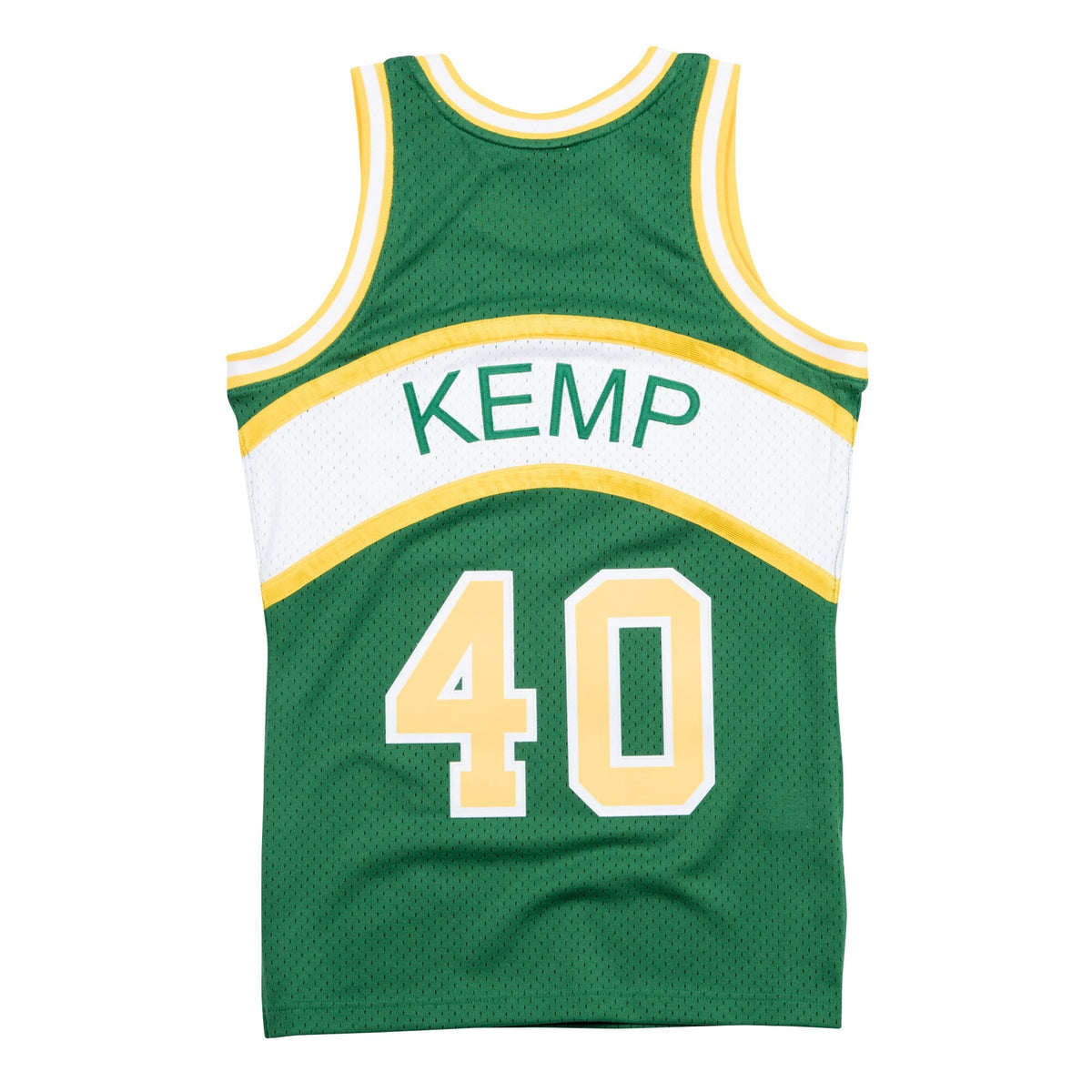 Men's Seattle Supersonics Shawn Kemp Hardwood Classics Road Swingman NBA Basketball Jersey - view 3