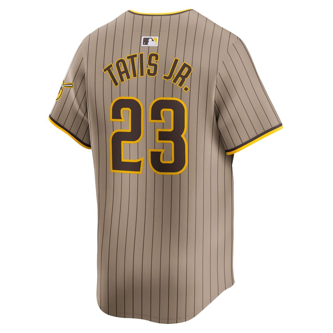 Men's San Diego Padres Fernando Tatis Jr. Tan Alternate Limited MLB Baseball Jersey - view 3