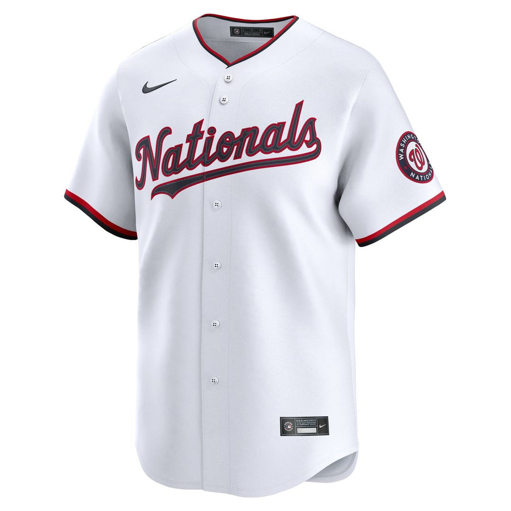 Men's Washington Nationals James Wood White Home Limited MLB Baseball Jersey - view 2