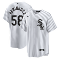 Men's Chicago White Sox Seranthony Domínguez White Home Replica MLB Baseball Jersey - view 1