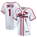 Men's St. Louis Cardinals Ozzie Smith White Throwback Cooperstown Collection Limited MLB Baseball Jersey - view 4