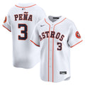 Men's Houston Astros Jeremy Peña White Home Limited MLB Baseball Jersey - view 1