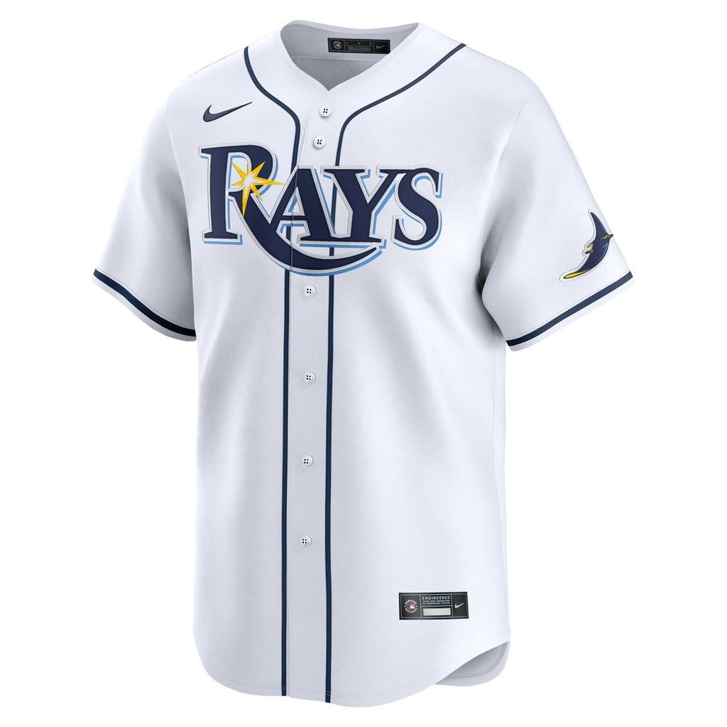 Men's Tampa Bay Rays Brandon Lowe White Home Limited MLB Baseball Jersey - view 2