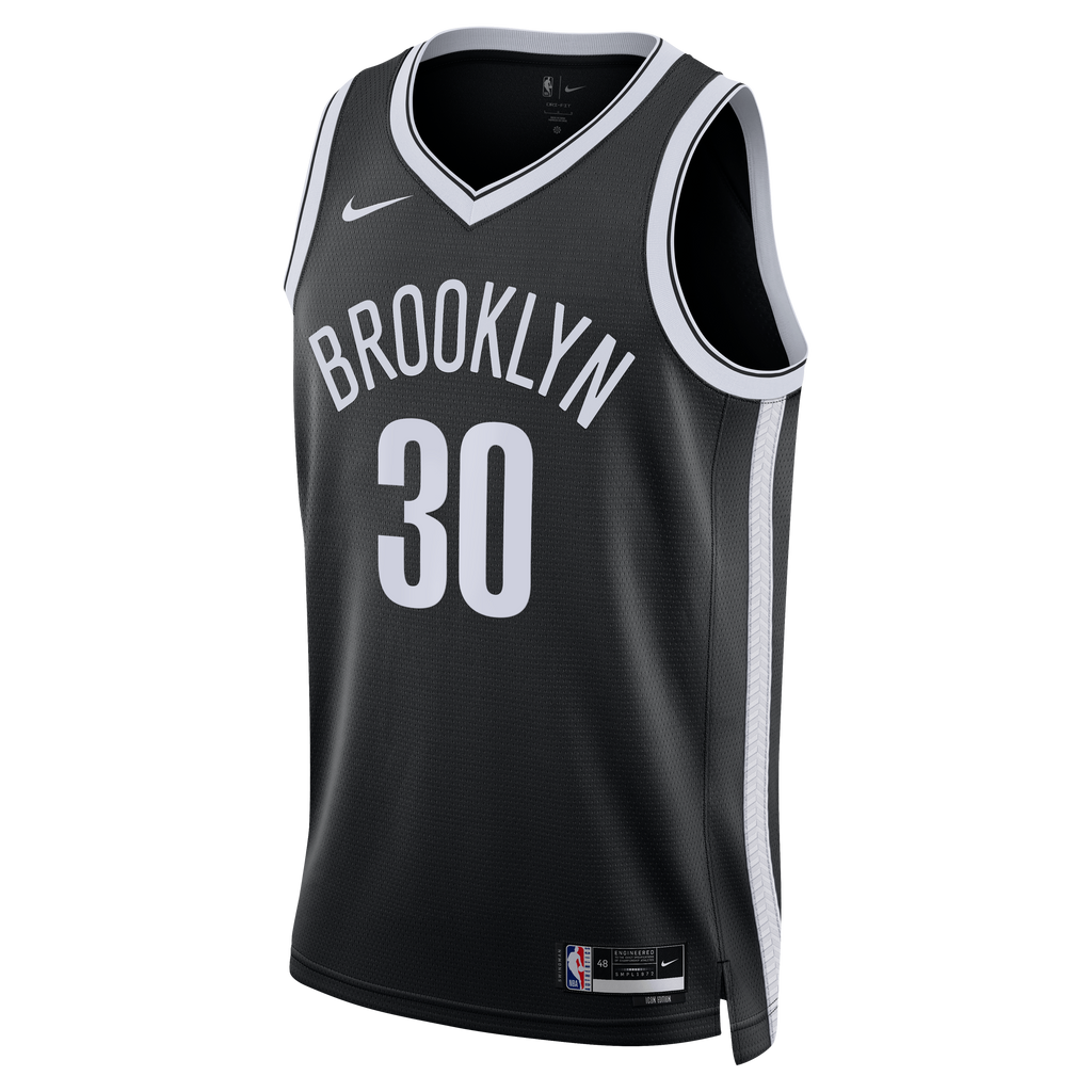 Unisex Julius Randle Brooklyn Nets Icon Swingman NBA Basketball Jersey - Black - view 3
