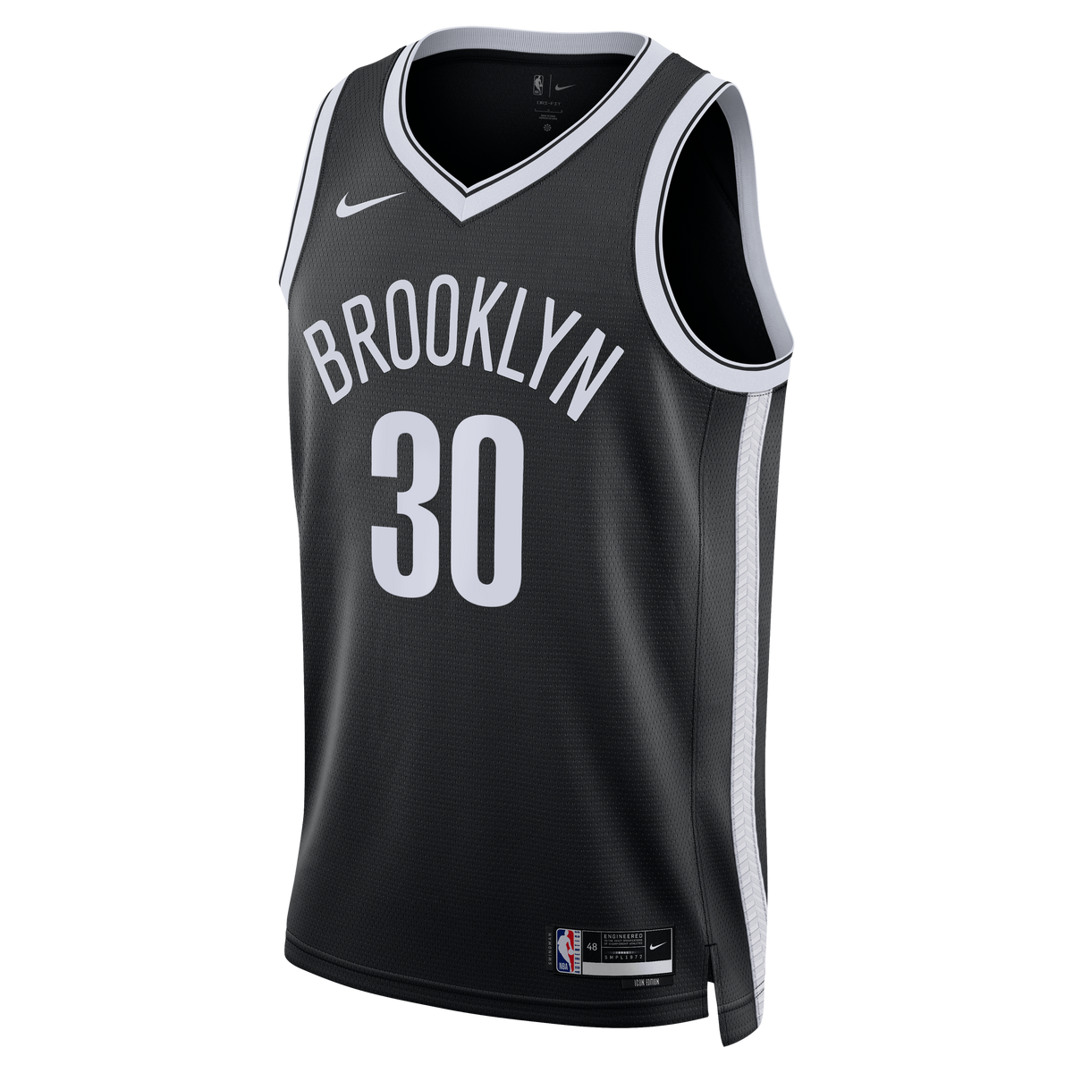 Unisex Julius Randle Brooklyn Nets Icon Swingman NBA Basketball Jersey - Black - view 3