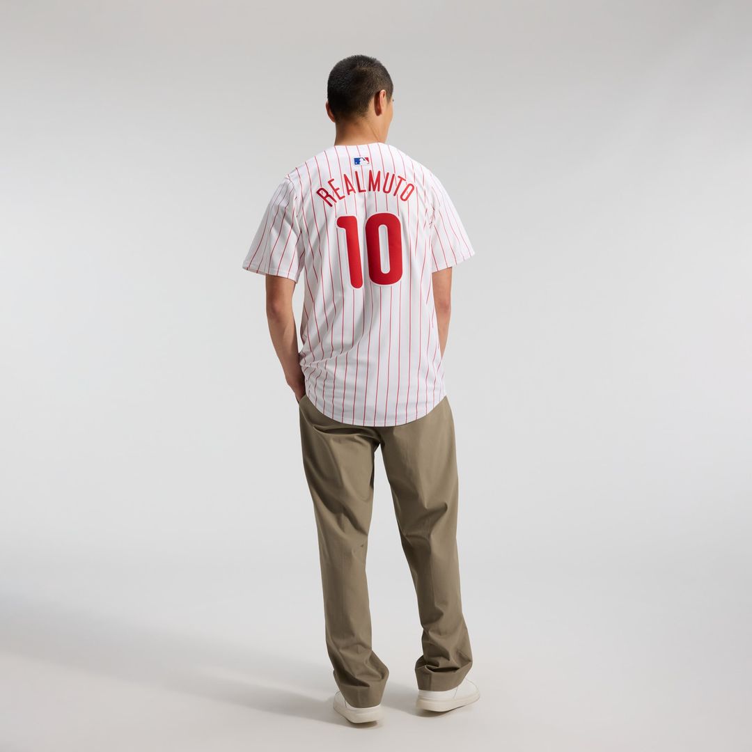 Men's Philadelphia Phillies J.T. Realmuto White Home Limited MLB Baseball Jersey - view 6