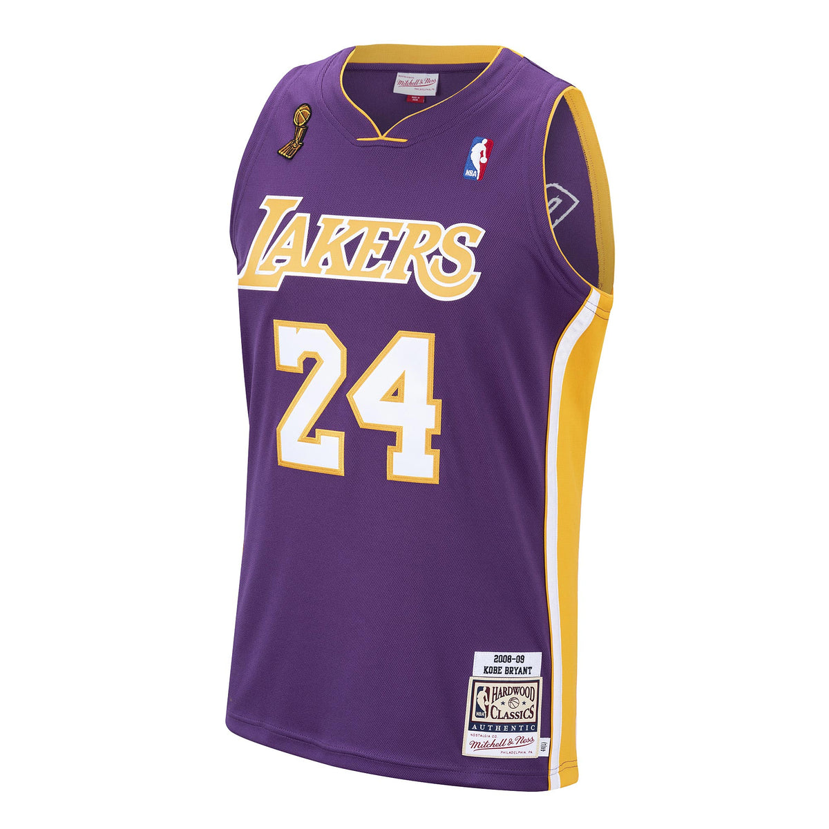 Men's Los Angeles Lakers Kobe Bryant 2008 Road NBA Basketball Jersey - Purple - view 2