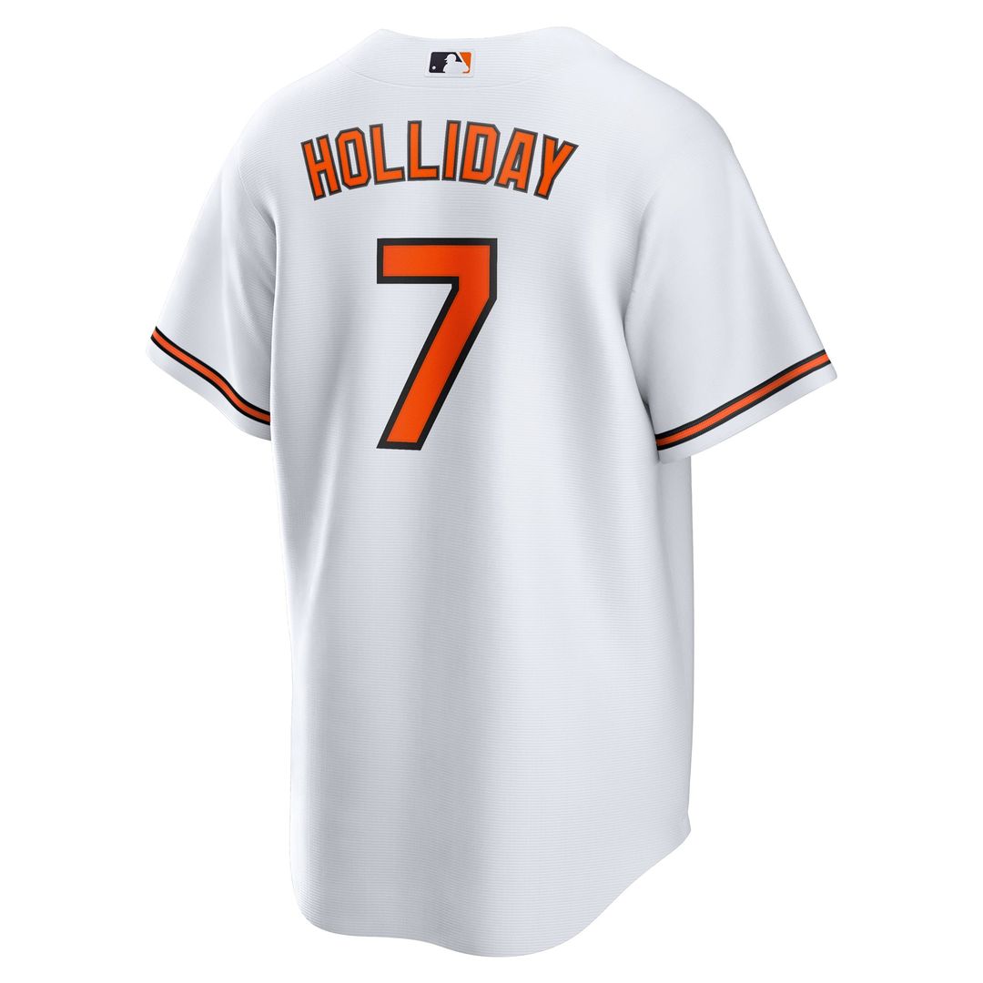 Men's Baltimore Orioles Jackson Holliday White Home Replica MLB Baseball Jersey - view 3