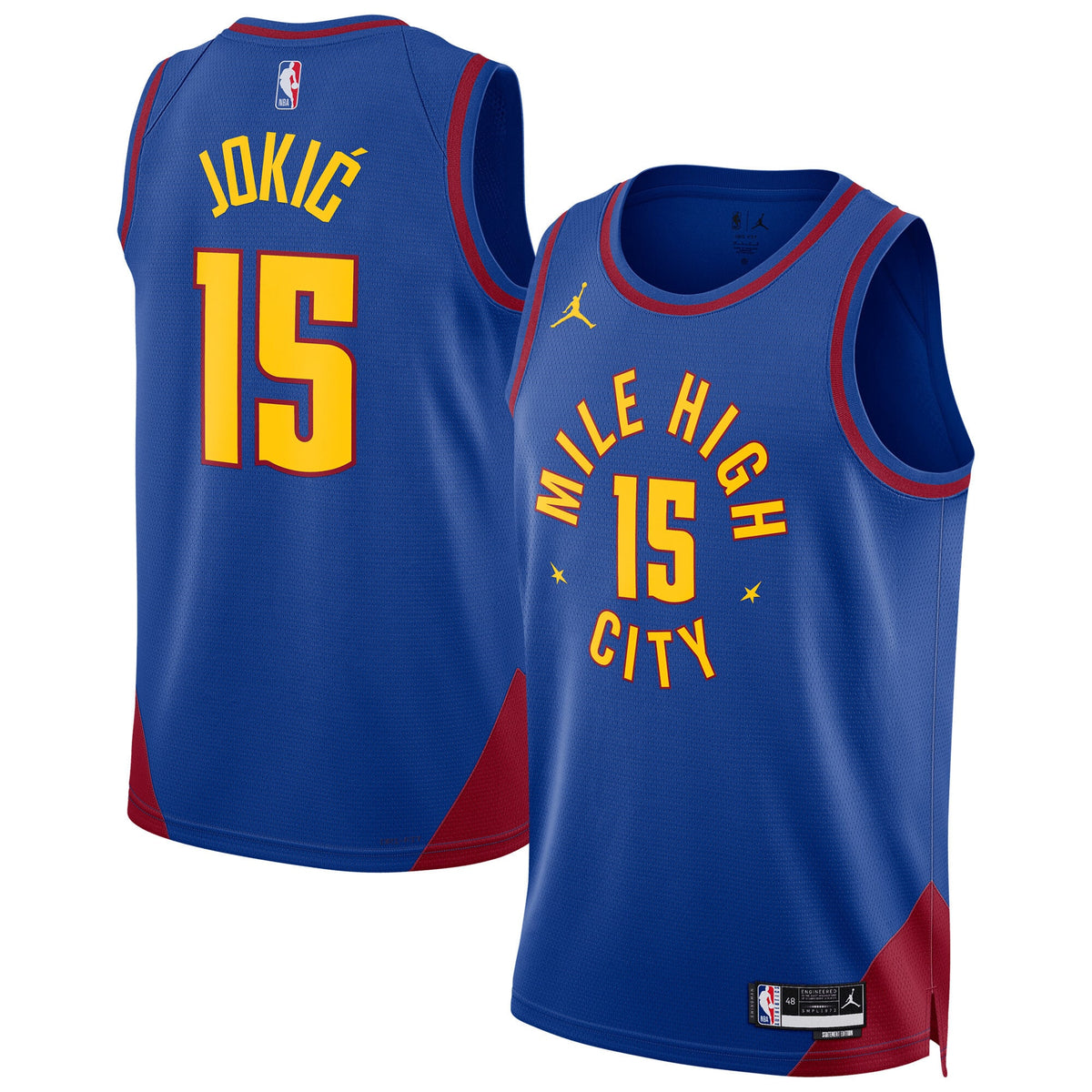 Unisex Denver Nuggets Statement Swingman NBA Basketball Jersey - Jokic - view 1