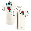 Men's Arizona Diamondbacks Ketel Marte Cream Home Sponsor Patch MLB Baseball Jersey - view 1