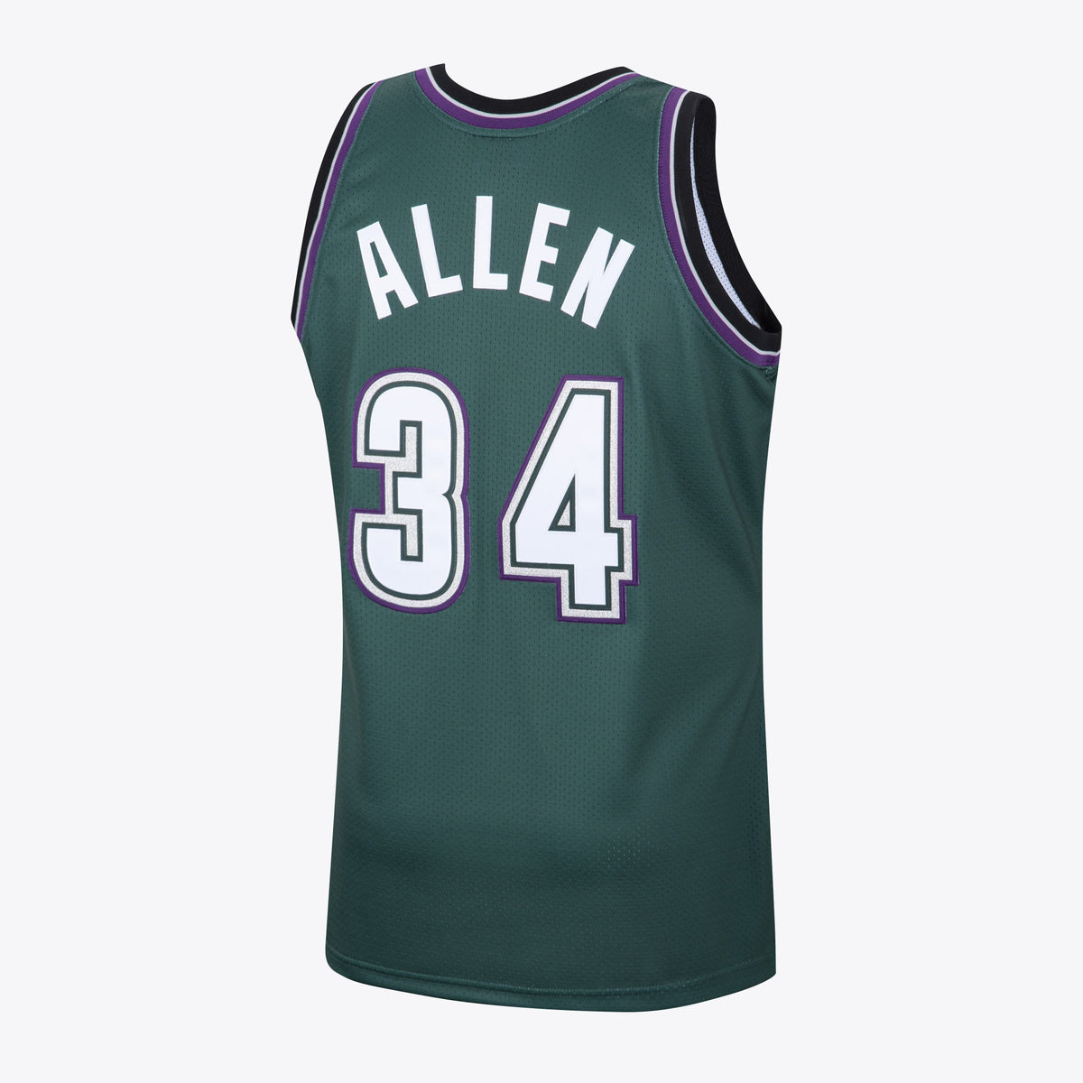 Men's Milwaukee Bucks Ray Allen 1996 Hardwood Classics Alternate Swingman NBA Basketball Jersey - Dark Green - view 3