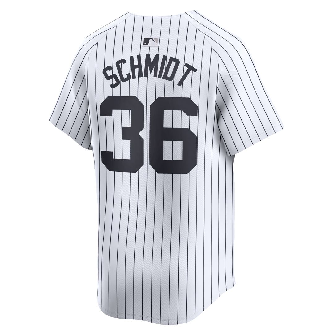 Men's New York Yankees Clarke Schmidt White Home Limited MLB Baseball Jersey - view 3