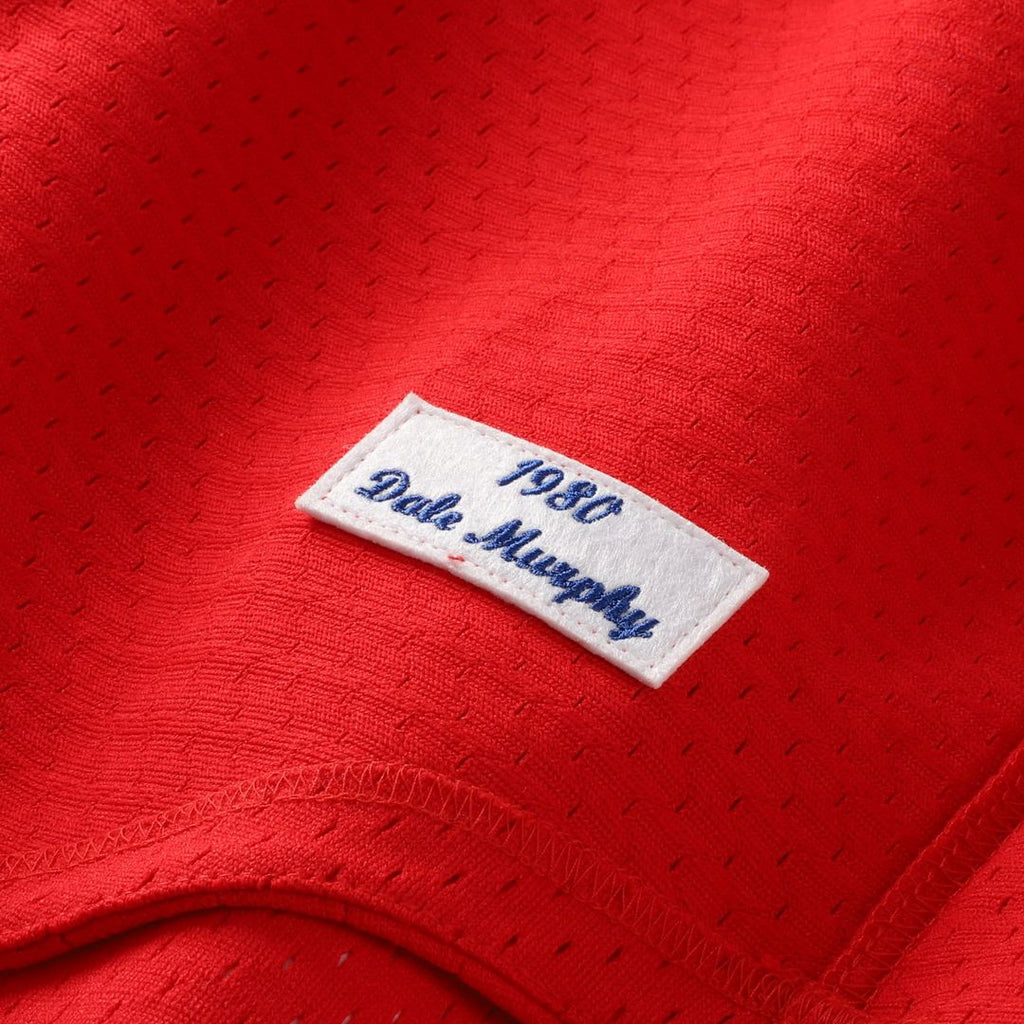 Men's Atlanta Braves Dale Murphy Scarlet Batting Practice MLB Baseball Jersey - view 6