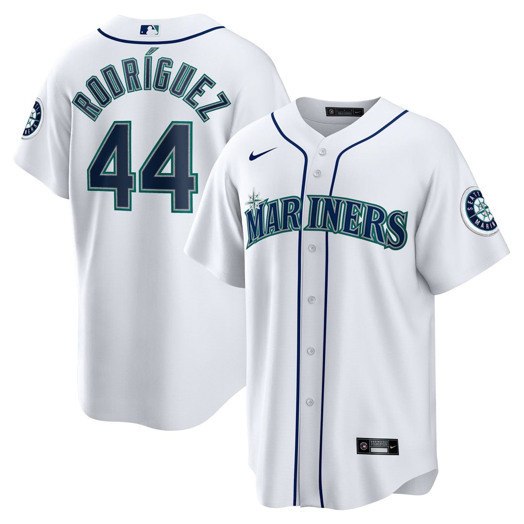 Men's Seattle Mariners Julio Rodríguez White Home Replica MLB Baseball Jersey - view 1