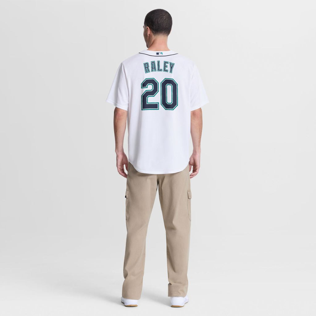 Men's Seattle Mariners Luke Raley White Home Replica MLB Baseball Jersey - view 5