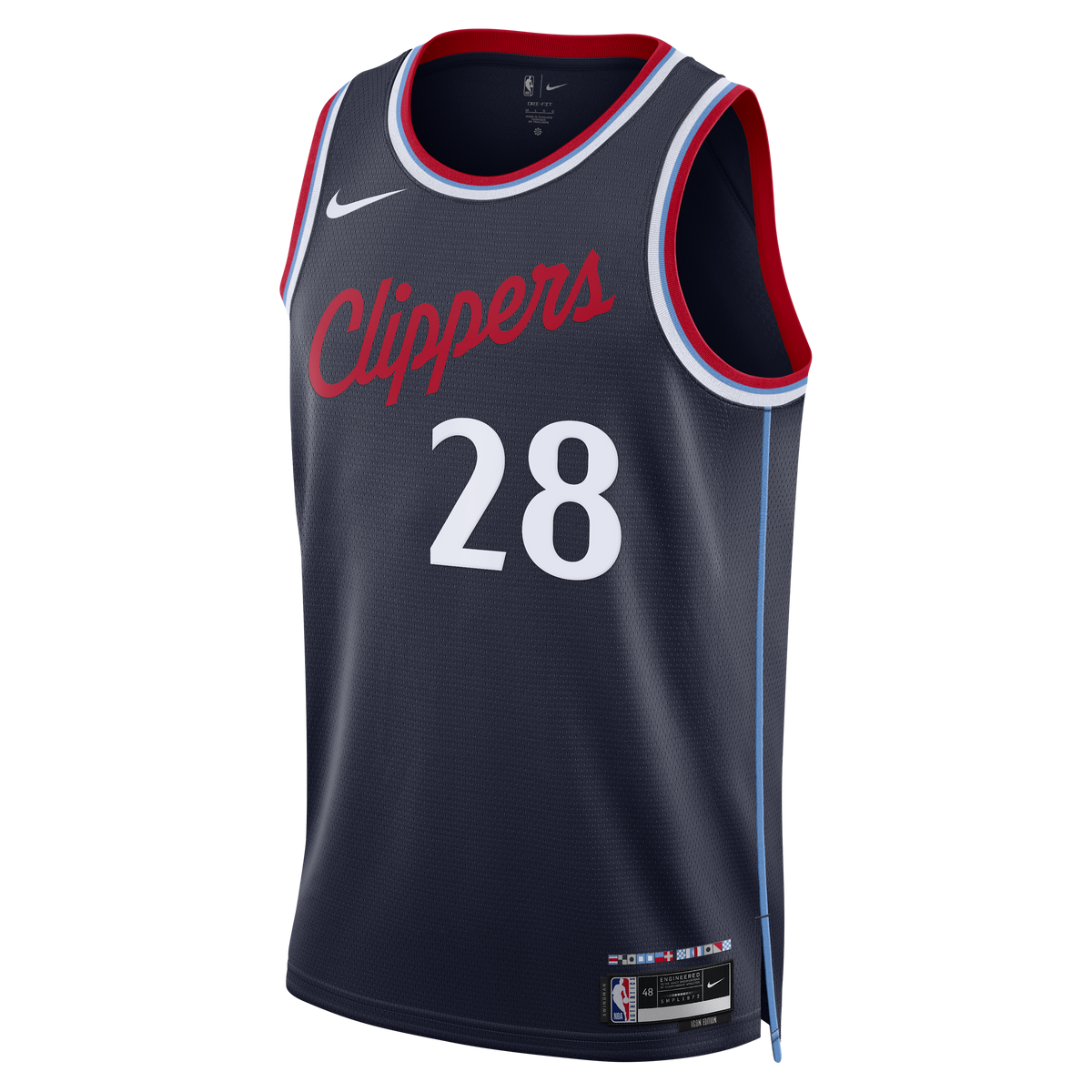 Unisex Rui Hachimura Los Angeles Clippers Replica Icon Edition Swingman NBA Basketball Jersey - Navy - view 3