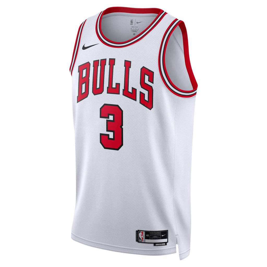 Unisex Josh Giddey Chicago Bulls Association Edition Swingman NBA Basketball Jersey - White - view 3