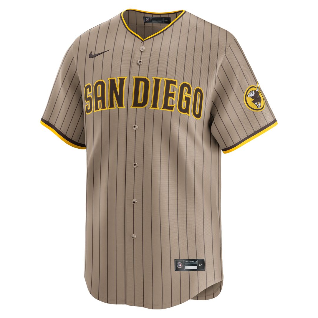 Men's San Diego Padres Fernando Tatis Jr. Khaki Alternate Limited MLB Baseball Jersey - view 5