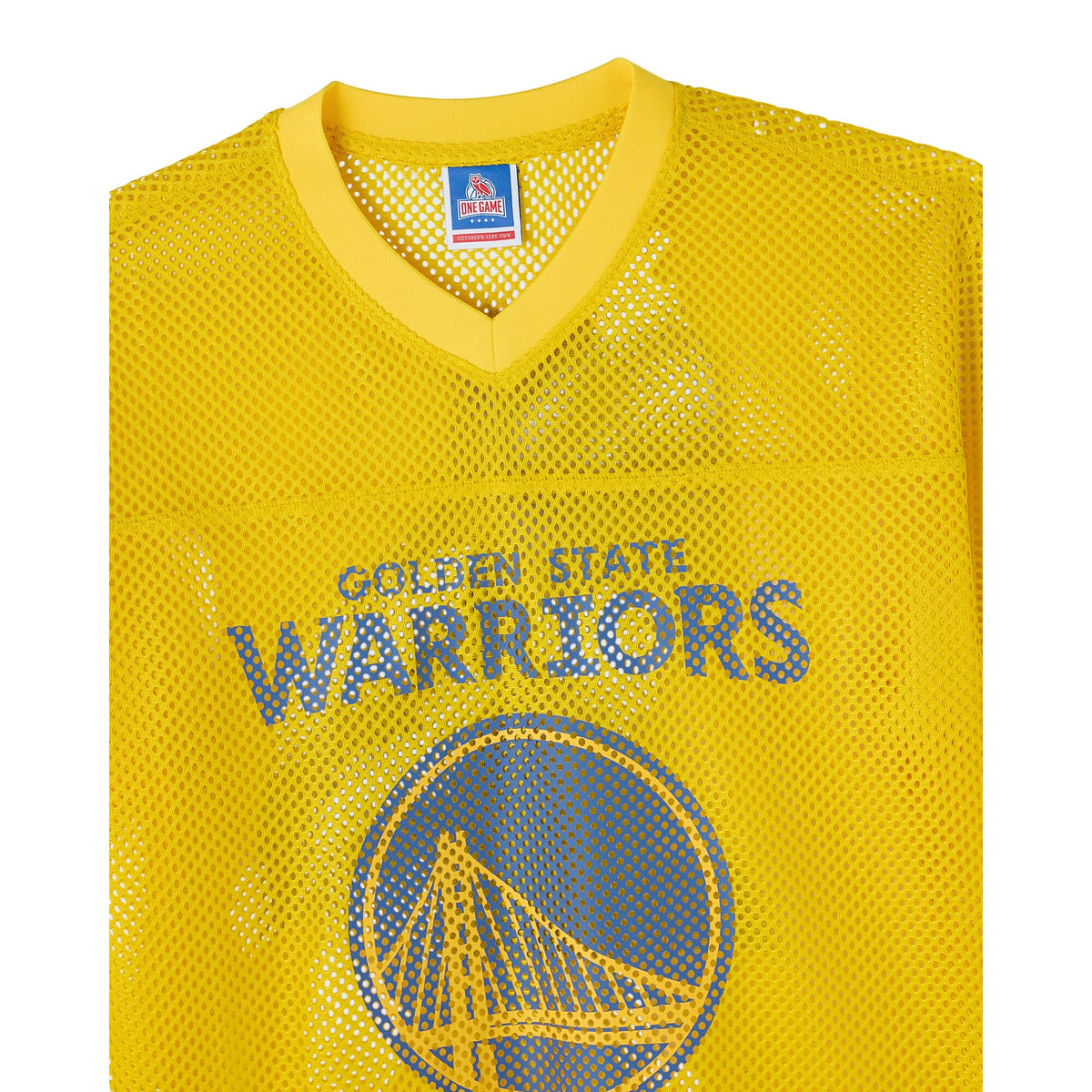 Men's Golden State Warriors X Mesh Football NBA Basketball Jersey - view 6