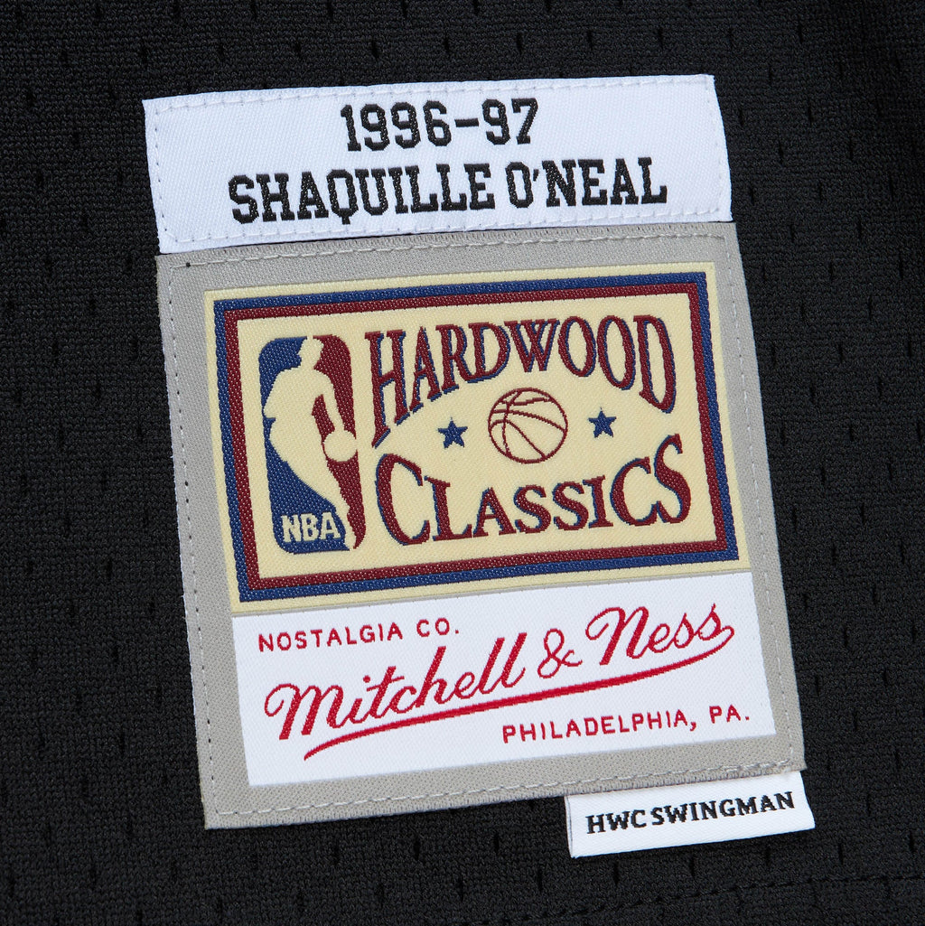Men's Los Angeles Lakers Off Court Swingman NBA Basketball Jersey Shaquille O'Neal 1996 - view 5