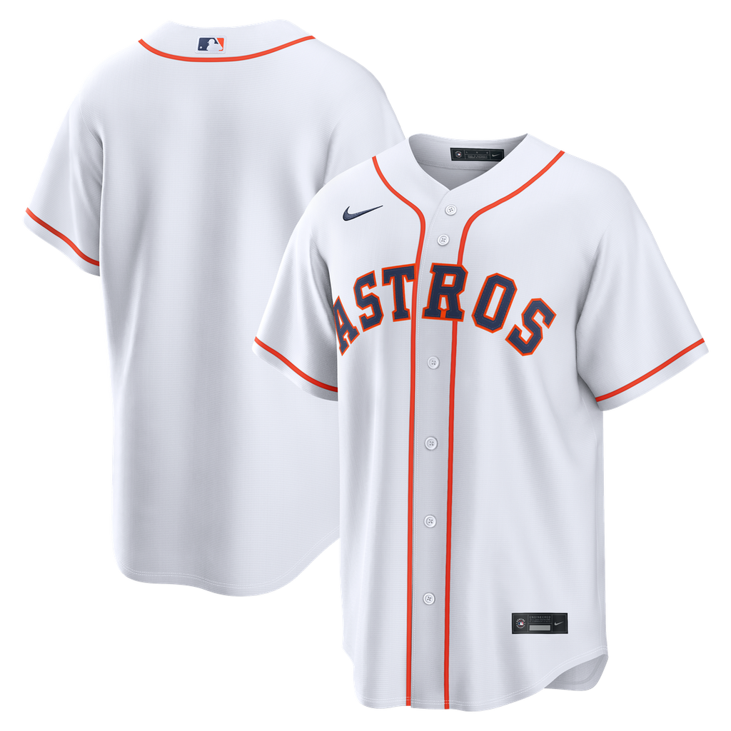 Men's Houston Astros White Home Replica MLB Baseball Jersey - view 1